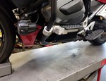 30-450AA ADJUSTABLE LOW MOUNT HIGHWAY PEGS FOR ILIUM ENGINE GUARDS BARS, 30-200 / 34-200 / 36-200 CLEAR ANODIZE